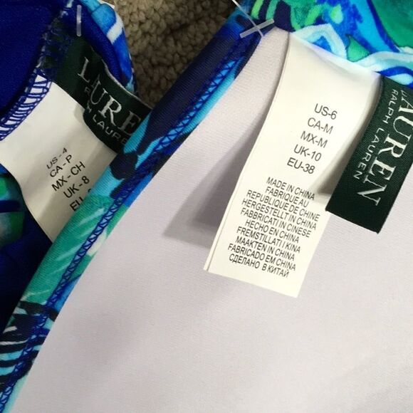 Lauren Ralph Lauren Blue Paisley bikini. NWT - Picture 12 of 12